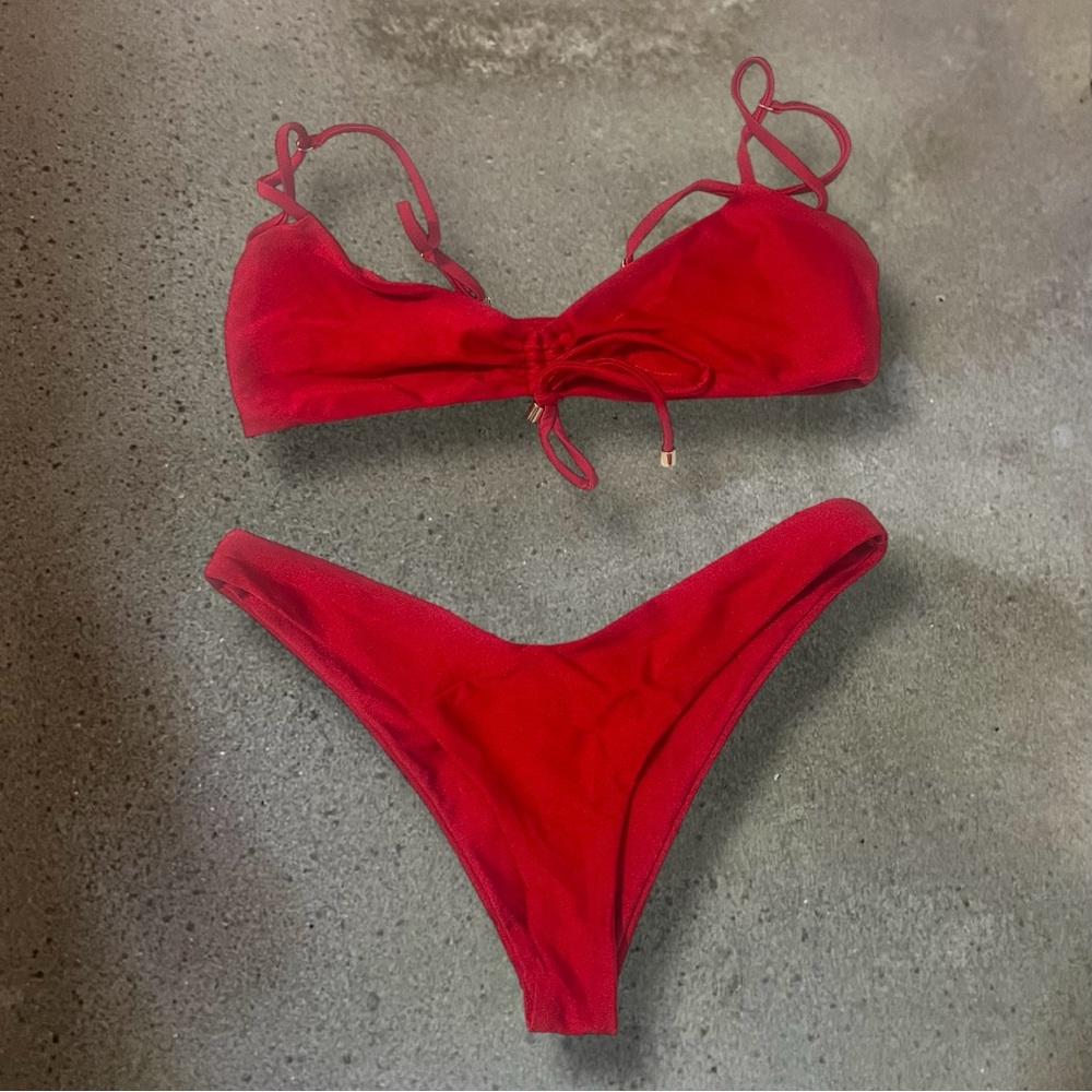 Red Bikini Set